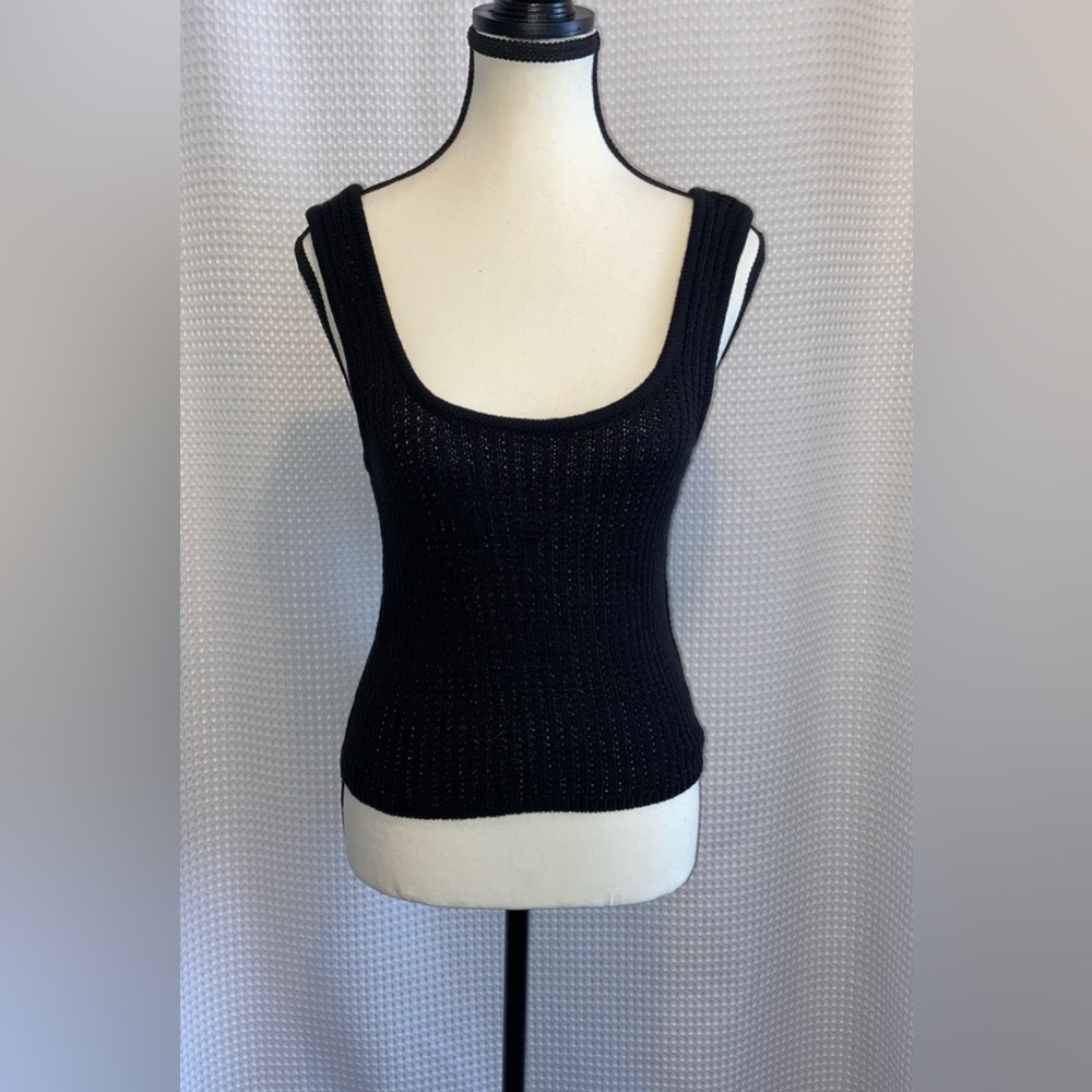 ECO by Design black Knit tank‎ size medium NWT (eco friendly)